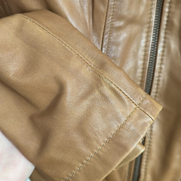 Brown Leather Jacket - Picture 3 of 7